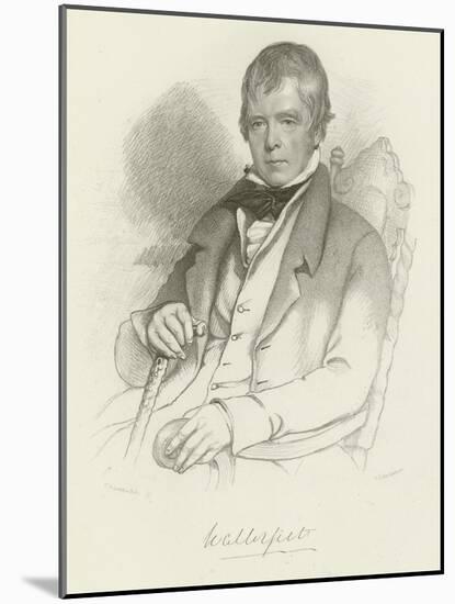 Sir Walter Scott-Charles Robert Leslie-Mounted Giclee Print