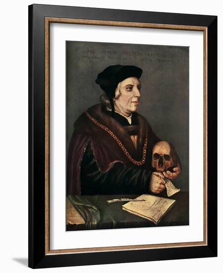 Sir William Butts (C1486-154), 1543-Hans Holbein the Younger-Framed Giclee Print