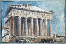 The Removal of the Sculptures from the Pediments of the Parthenon-Sir William Gell-Premier Image Canvas