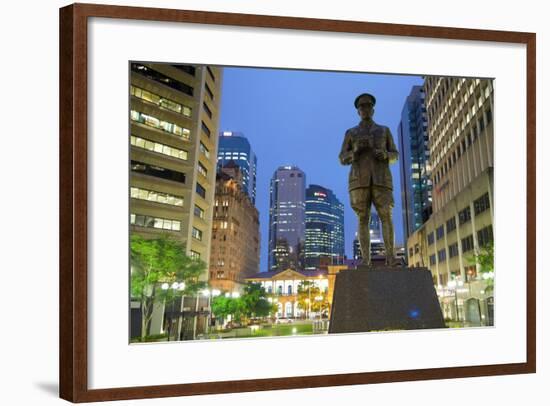 Sir William Glasgow Statue on Post Office Square, Brisbane, Queensland, Australia, Oceania-Frank Fell-Framed Photographic Print