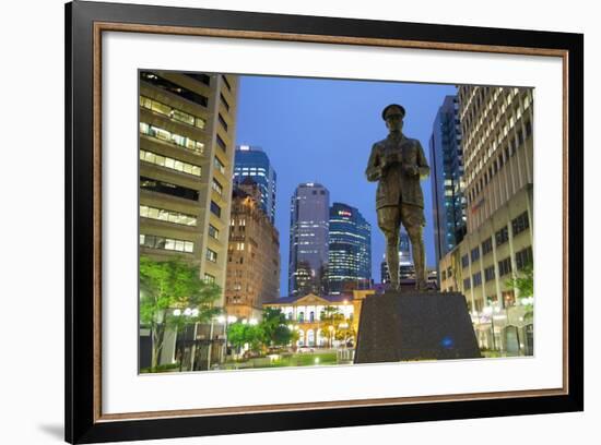 Sir William Glasgow Statue on Post Office Square, Brisbane, Queensland, Australia, Oceania-Frank Fell-Framed Photographic Print