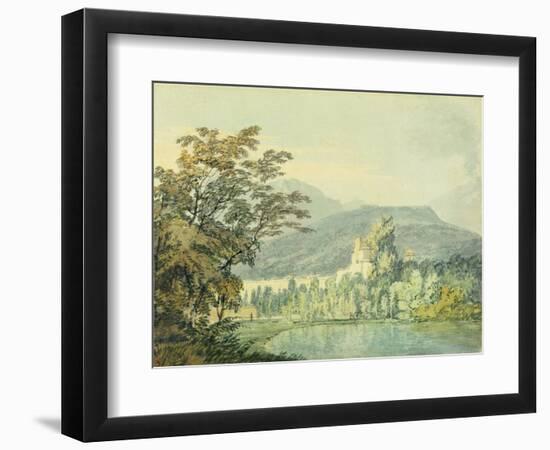 Sir William Hamilton's Villa, C.1795 (W/C over Pencil on Paper)-J. M. W. Turner-Framed Giclee Print