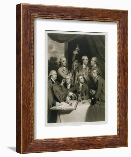 Sir William Hamilton with Other Connoisseurs, Meeting of the Society of Dilettanti-Sir Joshua Reynolds-Framed Giclee Print