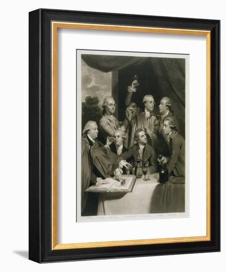 Sir William Hamilton with Other Connoisseurs, Meeting of the Society of Dilettanti-Sir Joshua Reynolds-Framed Giclee Print