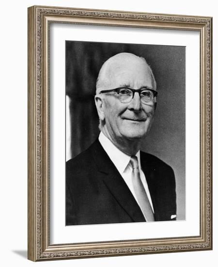 Sir William Lyons on His 70th Birthday, 1971-null-Framed Giclee Print