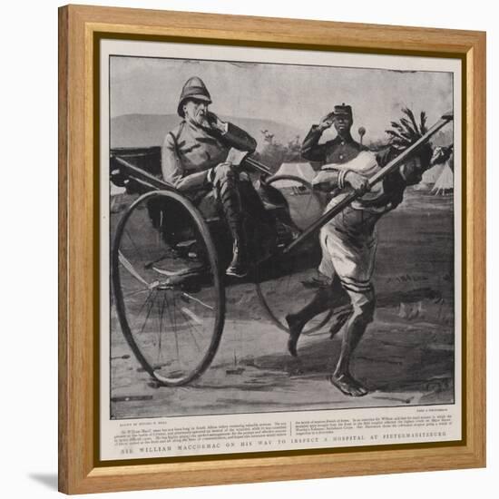 Sir William Maccormac on His Way to Inspect a Hospital at Pietermaritzburg-Sydney Prior Hall-Framed Premier Image Canvas