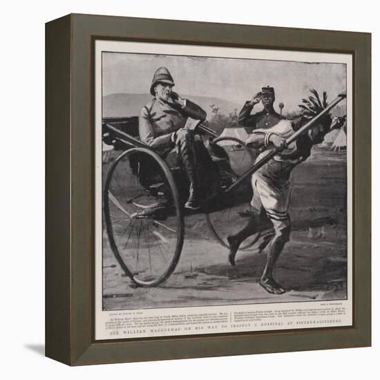 Sir William Maccormac on His Way to Inspect a Hospital at Pietermaritzburg-Sydney Prior Hall-Framed Premier Image Canvas