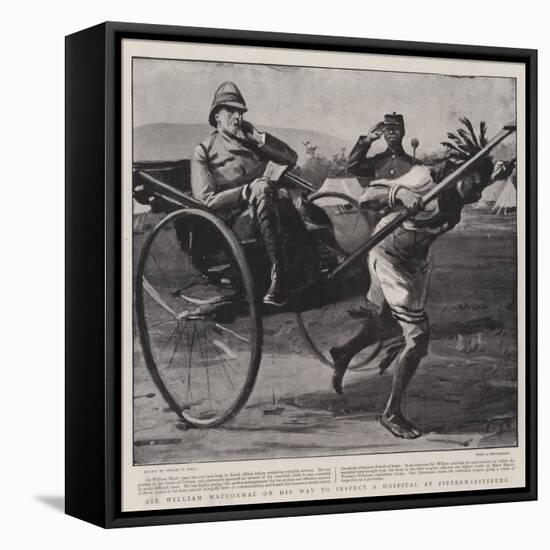 Sir William Maccormac on His Way to Inspect a Hospital at Pietermaritzburg-Sydney Prior Hall-Framed Premier Image Canvas