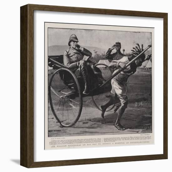 Sir William Maccormac on His Way to Inspect a Hospital at Pietermaritzburg-Sydney Prior Hall-Framed Giclee Print