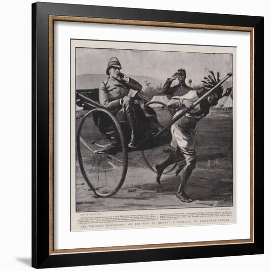 Sir William Maccormac on His Way to Inspect a Hospital at Pietermaritzburg-Sydney Prior Hall-Framed Giclee Print