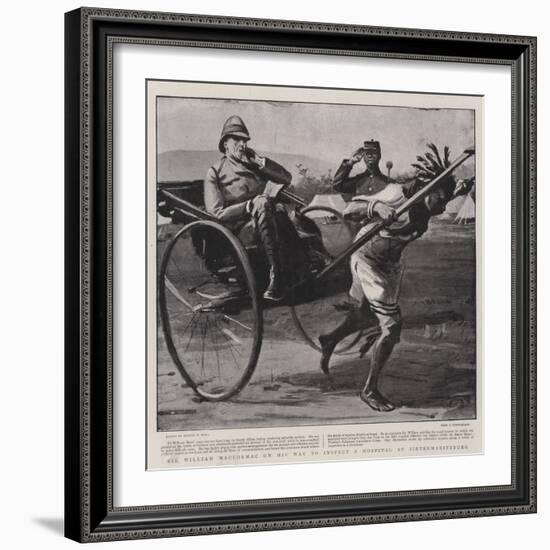 Sir William Maccormac on His Way to Inspect a Hospital at Pietermaritzburg-Sydney Prior Hall-Framed Giclee Print