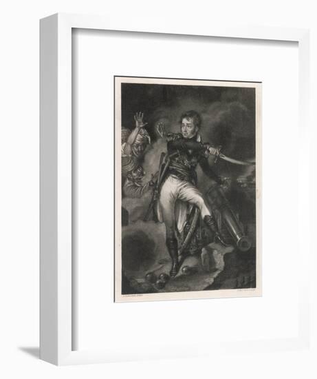 Sir William Sidney Smith Naval Commander, Depicted at the Siege of Acre in Palestine-null-Framed Art Print