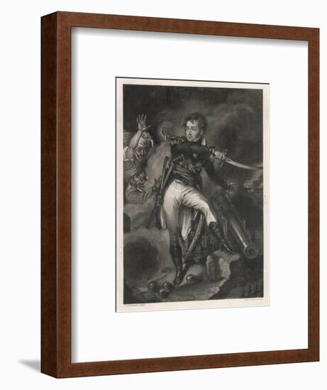 Sir William Sidney Smith Naval Commander, Depicted at the Siege of Acre in Palestine-null-Framed Art Print