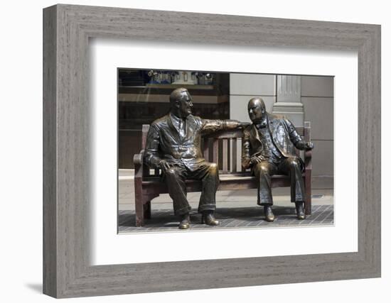 Sir Winston Churchill and President Eisenhower in Mayfair, London, England, United Kingdom-James Emmerson-Framed Photographic Print
