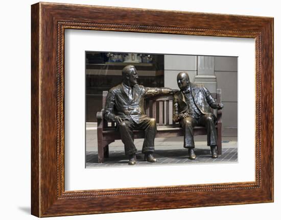 Sir Winston Churchill and President Eisenhower in Mayfair, London, England, United Kingdom-James Emmerson-Framed Photographic Print