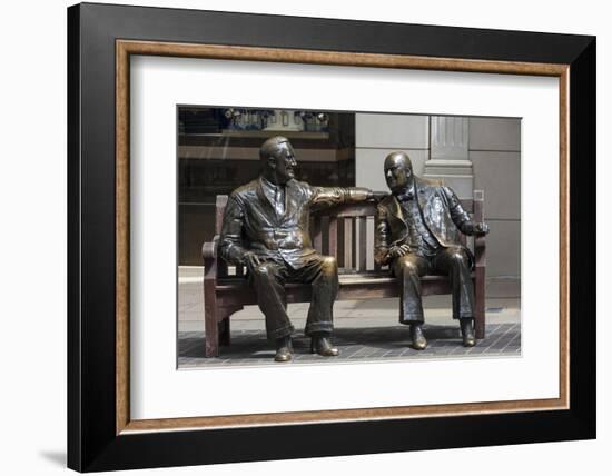 Sir Winston Churchill and President Eisenhower in Mayfair, London, England, United Kingdom-James Emmerson-Framed Photographic Print