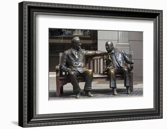 Sir Winston Churchill and President Eisenhower in Mayfair, London, England, United Kingdom-James Emmerson-Framed Photographic Print