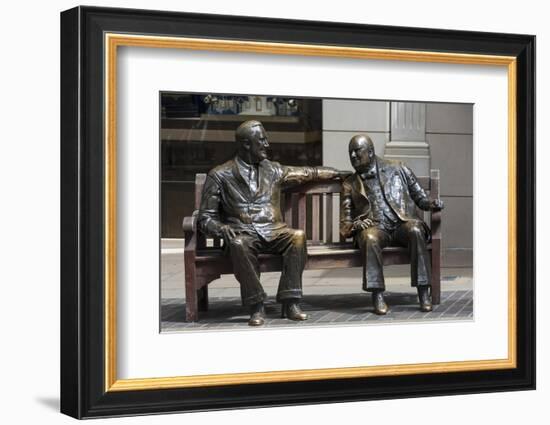 Sir Winston Churchill and President Eisenhower in Mayfair, London, England, United Kingdom-James Emmerson-Framed Photographic Print