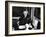 Sir Winston Churchill, Sitting Behind Desk at Chartwell-null-Framed Photographic Print