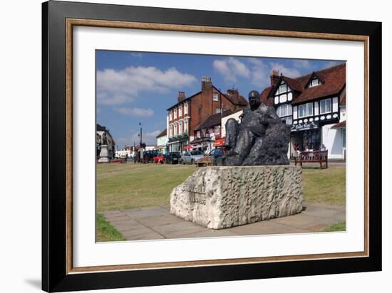 Sir Winston Churchill Statue, Westerham, Kent-Peter Thompson-Framed Photographic Print