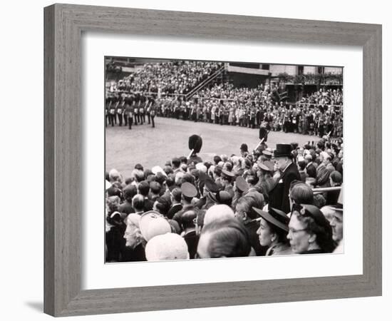 Sir Winston Churchill, Trooping the Color-Toni Frissell-Framed Photo