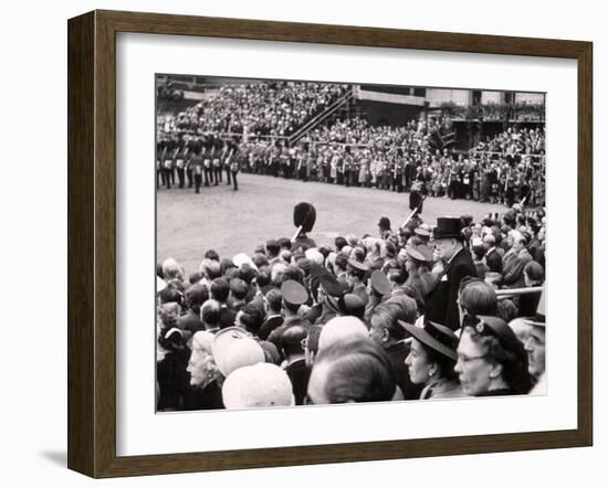 Sir Winston Churchill, Trooping the Color-Toni Frissell-Framed Photo