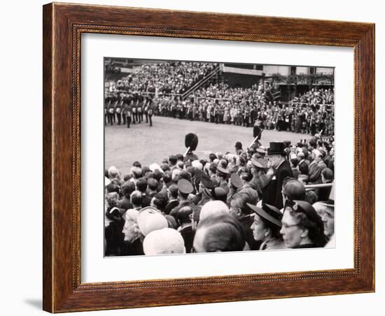 Sir Winston Churchill, Trooping the Color-Toni Frissell-Framed Photo