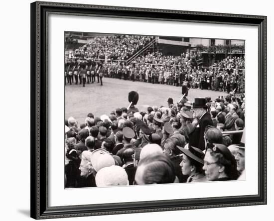 Sir Winston Churchill, Trooping the Color-Toni Frissell-Framed Photo