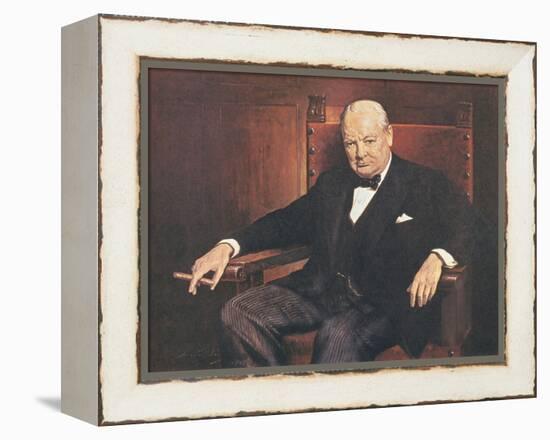 Sir Winston Churchill-Arthur Pan-Framed Stretched Canvas