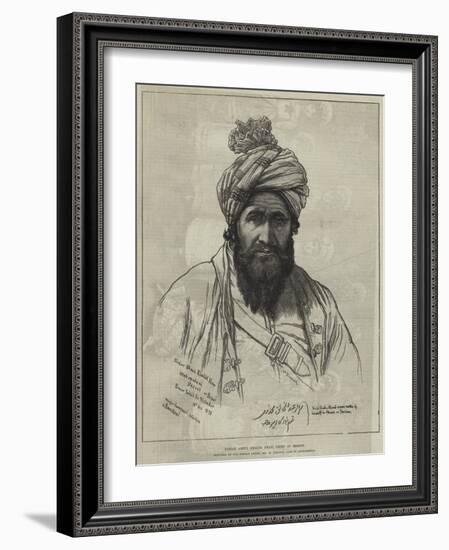 Sirdar Abdul Khalik Khan, Chief of Bezoot-William 'Crimea' Simpson-Framed Giclee Print