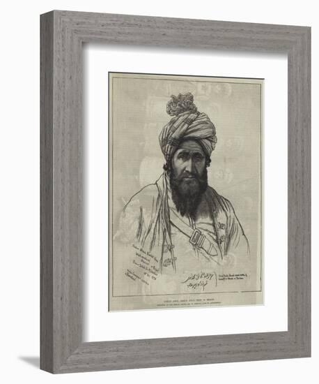 Sirdar Abdul Khalik Khan, Chief of Bezoot-William 'Crimea' Simpson-Framed Giclee Print