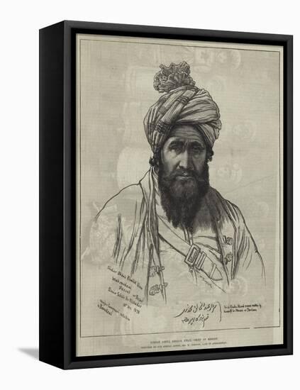 Sirdar Abdul Khalik Khan, Chief of Bezoot-William 'Crimea' Simpson-Framed Premier Image Canvas