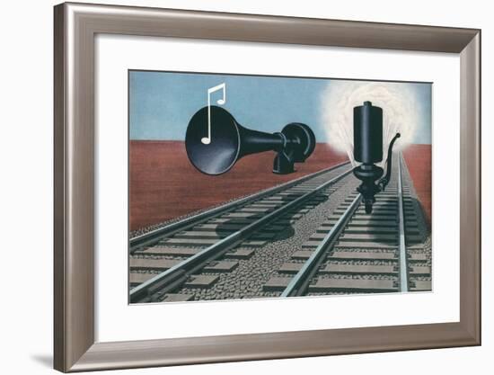 Siren and Whistle-null-Framed Art Print