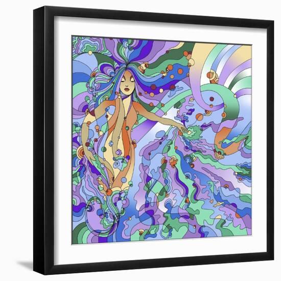 Siren Pop Art-Howie Green-Framed Giclee Print