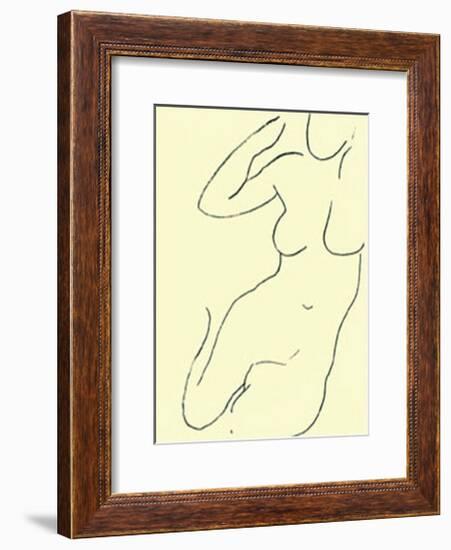 Sirene, c.1949-Henri Matisse-Framed Serigraph