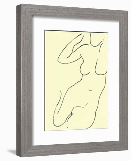 Sirene, c.1949-Henri Matisse-Framed Serigraph