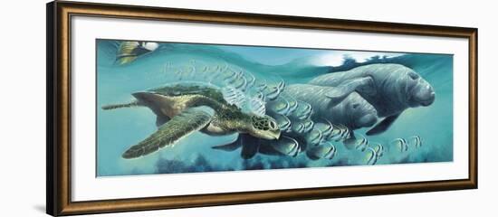Sirens ‘A Sea-Durwood Coffey-Framed Giclee Print
