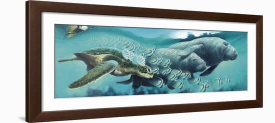 Sirens ‘A Sea-Durwood Coffey-Framed Giclee Print