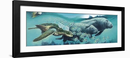 Sirens ‘A Sea-Durwood Coffey-Framed Giclee Print