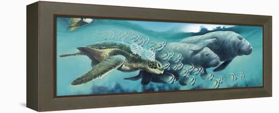 Sirens ‘A Sea-Durwood Coffey-Framed Premier Image Canvas