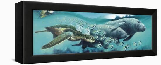 Sirens ‘A Sea-Durwood Coffey-Framed Premier Image Canvas