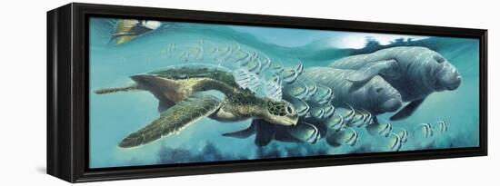 Sirens ‘A Sea-Durwood Coffey-Framed Premier Image Canvas