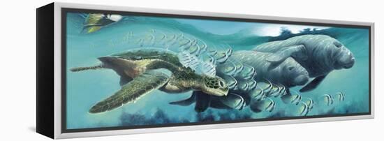 Sirens ‘A Sea-Durwood Coffey-Framed Premier Image Canvas