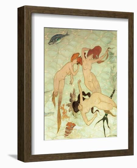 Sirens of the Mediterranean. Restaurant" La Fonda España" Barcelona. Spain-Ramon Casas-Framed Giclee Print