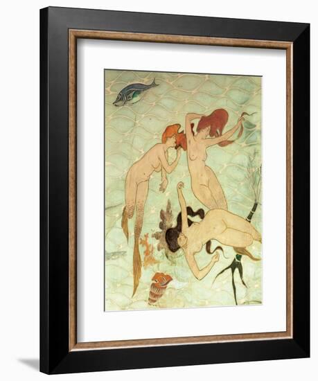 Sirens of the Mediterranean. Restaurant" La Fonda España" Barcelona. Spain-Ramon Casas-Framed Giclee Print