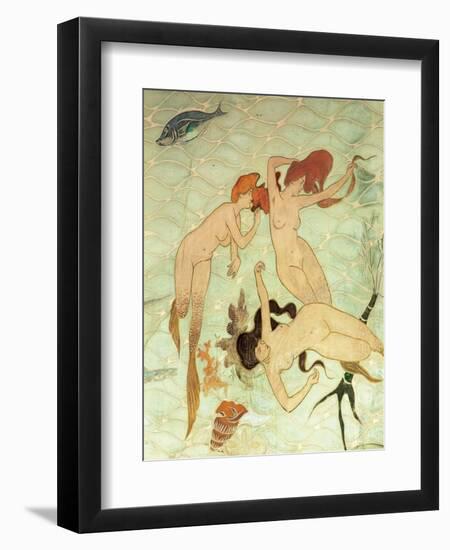 Sirens of the Mediterranean. Restaurant" La Fonda España" Barcelona. Spain-Ramon Casas-Framed Giclee Print