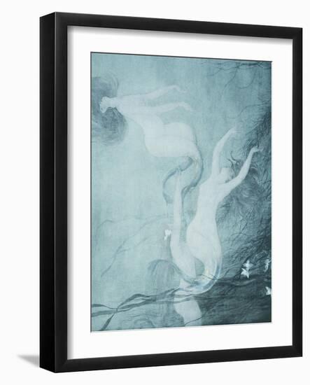 Sirens, Watercolour, 1897, French-Louis Maurice Boutet De Monvel-Framed Giclee Print