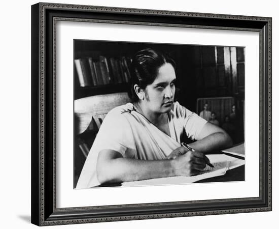 Sirimavo Bandaranaike Was the Modern World's First Female Head of Government, 1960s-null-Framed Photo