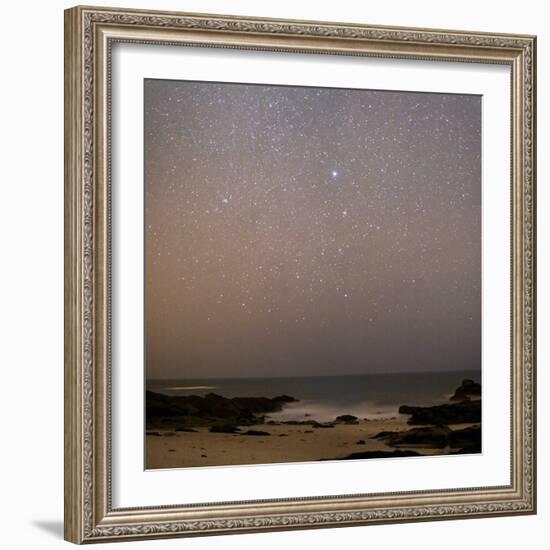 Sirius In Canis Major Over a Beach-Laurent Laveder-Framed Premium Photographic Print