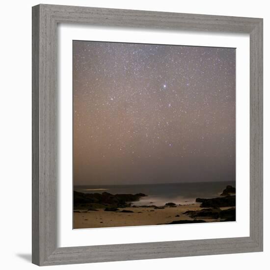 Sirius In Canis Major Over a Beach-Laurent Laveder-Framed Premium Photographic Print